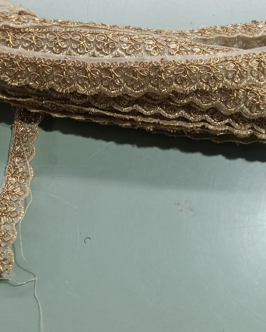 Royal Gold Zari Lace